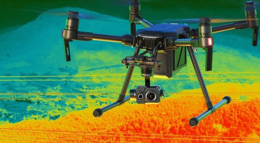Thermal imaging inspection by drone (from 100 kW)